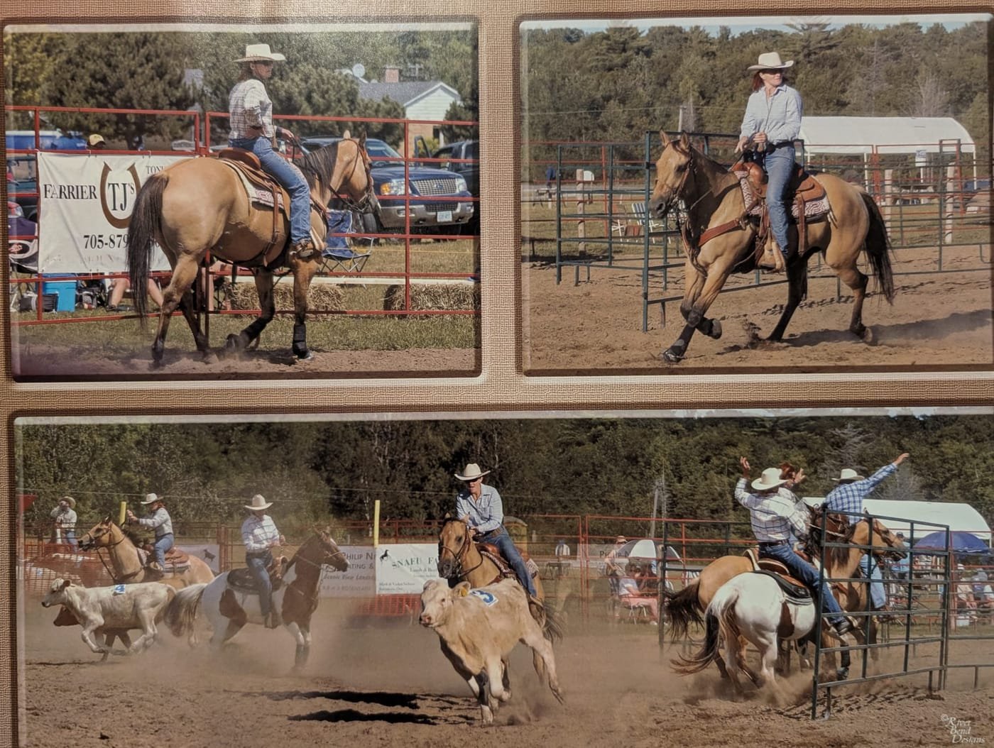 Sierra competing in team penning at a county fair